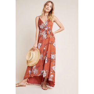 Anthropologie Palmetto Wrap Maxi Dress